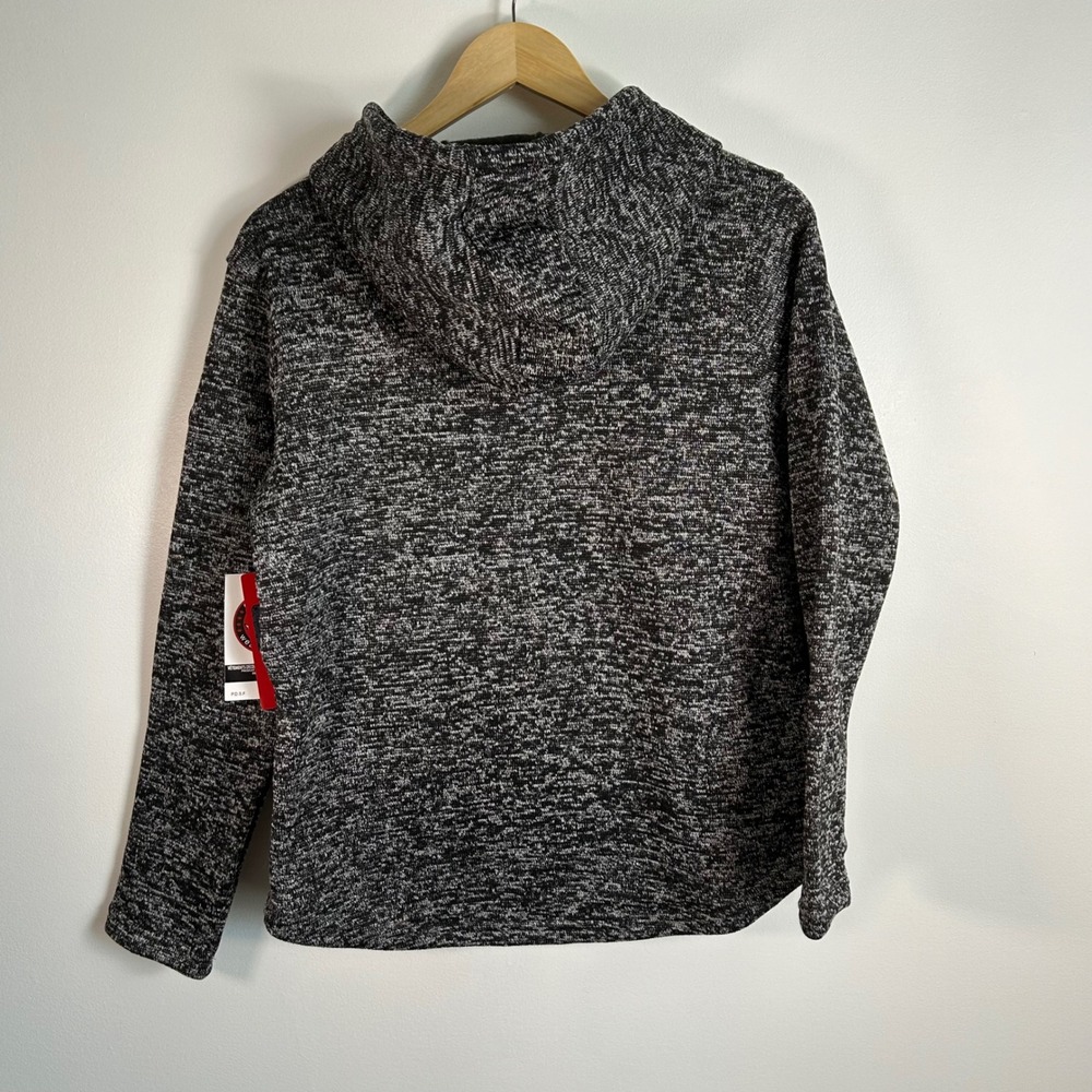 Canada Weather Gear Hoodie Medium Gray Black Speckled Pullover Sweatshirt NWT - Picture 6 of 11